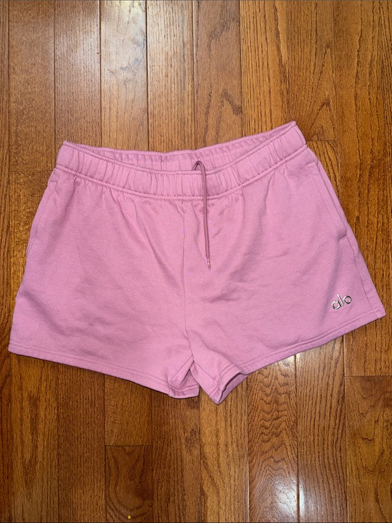 ALO Yoga Pants - ALO Yoga Pink Purple Drawstring Lounge Shorts